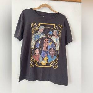Disney Wish Black T-shirt Size XL